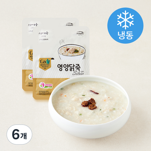 [로켓프레시] 서울마님 영양닭죽 실버 (냉동), 300g, 6개
