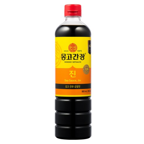 몽고식품 몽고간장 진, 900ml, 1개