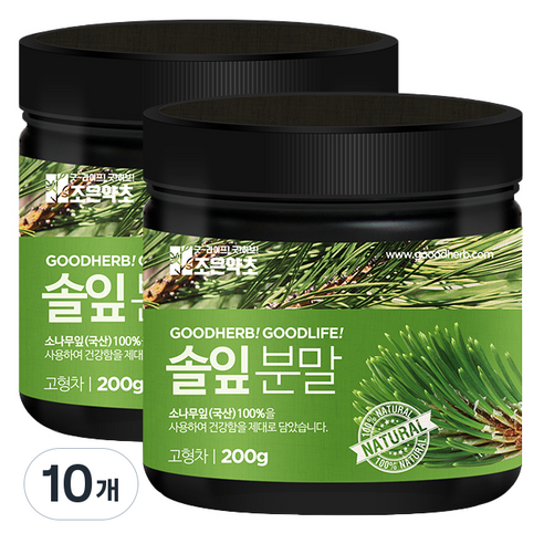 조은약초 솔잎분말, 10개, 200g