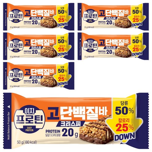 롯데웰푸드 이지프로틴 고단백질바 크리스피