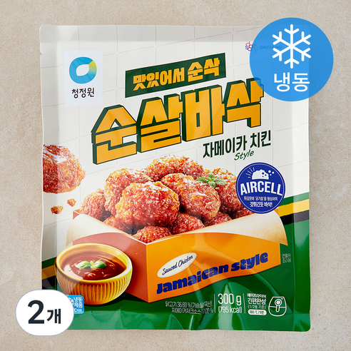 [로켓프레시] 청정원 순살바삭 자메이카 스타일 치킨 (냉동)