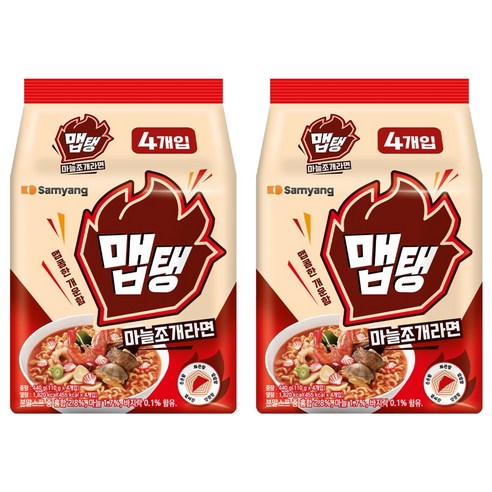맵탱 마늘조개라면 110g