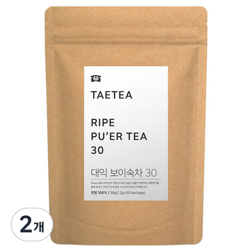 대익차 보이숙차 30, 1.2g, 2개, 30개입