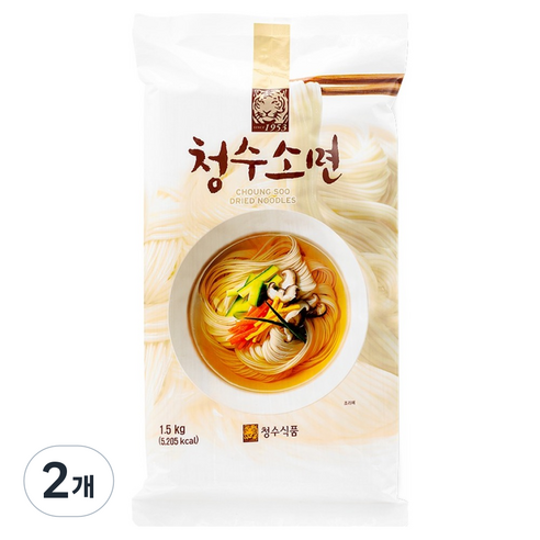 청수식품 소면 포장
