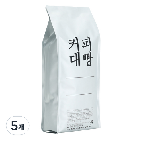 커피대빵 브라질 센서리 블랜딩 원두커피, 홀빈(분쇄안함), 500g, 5개