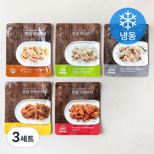 [로켓프레시] 바르닭 안심 100g x 5종 세트 (냉동), 3세트