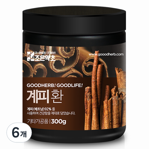 조은약초 프리미엄 계피환, 6개, 300g