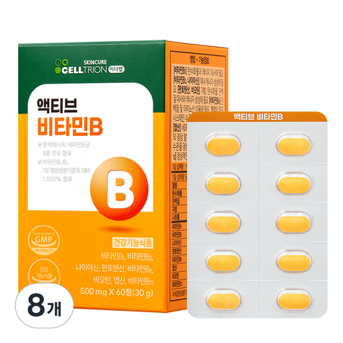 이너랩 액티브 비타민B, 60정, 8개