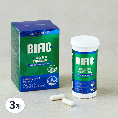 [로켓프레시] 푸름웰니스 비피오 트루 비피더스 100 프로바이오틱스 15g, 3개, 30정