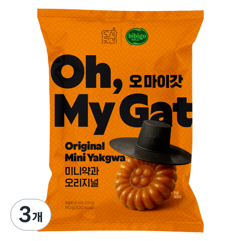 도시곳간 오마이갓 미니약과 오리지널, 3개, 90g