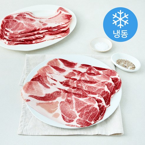 [로켓프레시] 미국산 돼지 목전지 슬라이스 구이 볶음용 3mm (냉동)