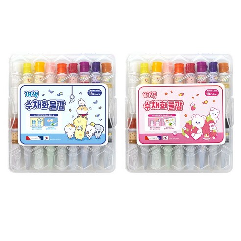 모닝글로리 수채화 물감 블루 6ml 세트, 237g, 18색