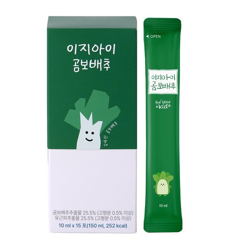 이지아이곰보배추 시럽 유아 아기 어린이 곰보배추액상스틱 배암차즈기 진액, 10ml
