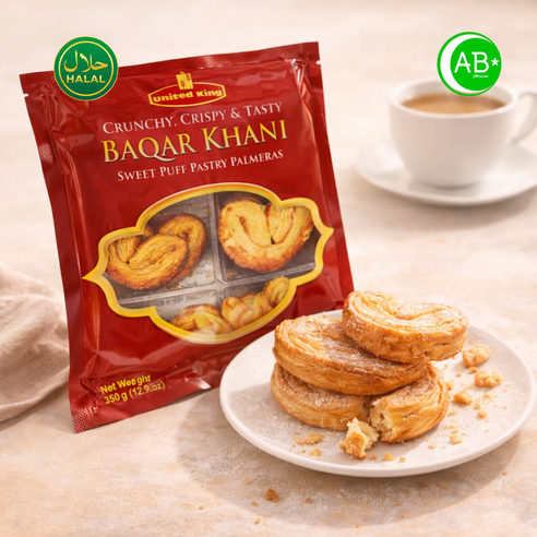United King Baqar Khani Sweet Puff Pastry 바카르 카니 퍼프 페이스트리 할랄
