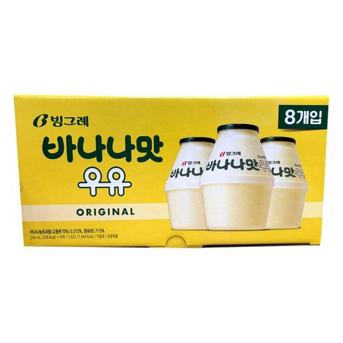 코스트코 빙그레 바나나맛우유 (240mlx8개입) /냉장 단지우유, 1.92L, 1개