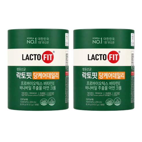 락토핏 당케어 100포 장건강 PBS유산균 혈당케어 혈당유산균 2통