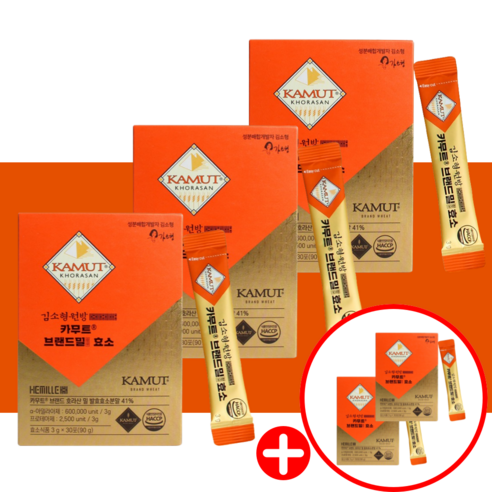 김소형 카무트 효소 분말 가루 카므트효소 30스틱 90g 5통 총 150스틱 450g, 1세트, 450g