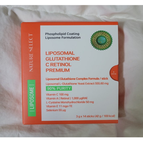 [네이처셀렉]++리포좀 글루타치온C 레티놀 인지질코팅 순수함량 500mg