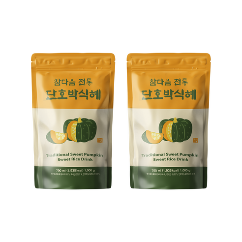 참다음 전통 단호박식혜 790ml 원액, 790ml, 2개