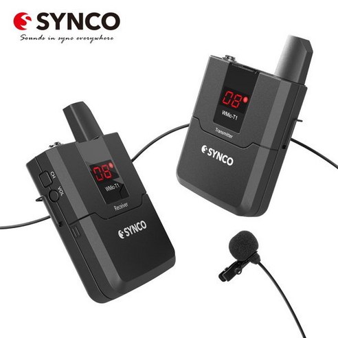 SYNCO WMIC T1 1채널 유튜브 개인방송용 무선마이크