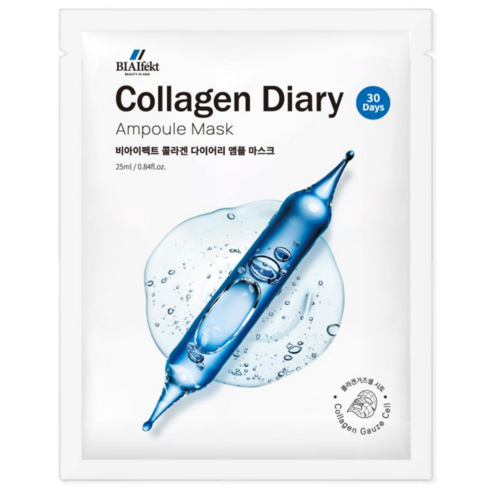 비아이펙트 콜라겐 다이어리 앰플마스크 25g, 1개입, 100개