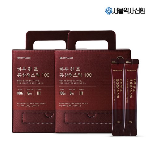 하루 한 포 홍삼정 스틱 100포 2세트(선물세트)