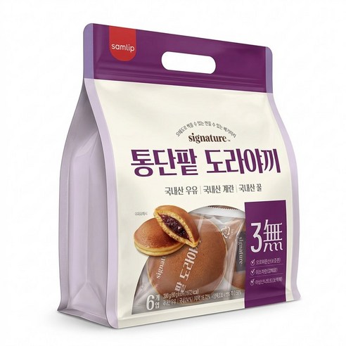 삼립 통단팥 도라야끼 360g x 2개, 2개, 180g