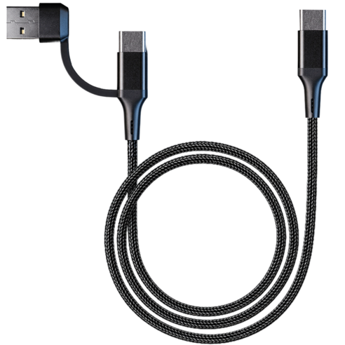 2in1 USB-A to C타입 듀얼포트 Y형 고속충전 케이블
