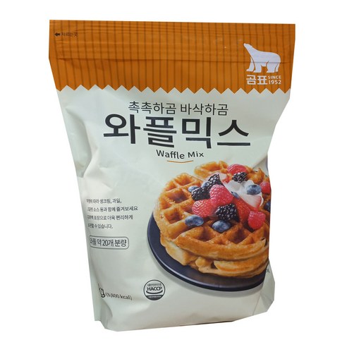(한박스)곰표 와플믹스1kg X 10봉, 1kg, 10개