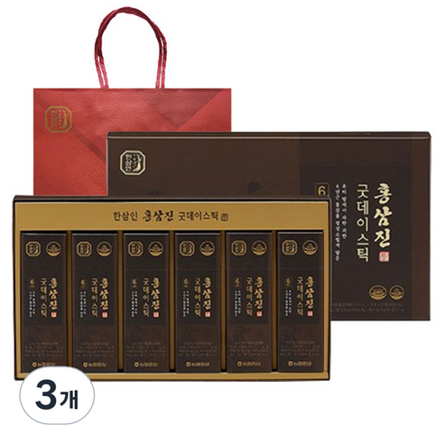 한삼인 홍삼진 굿데이스틱 60p + 쇼핑백