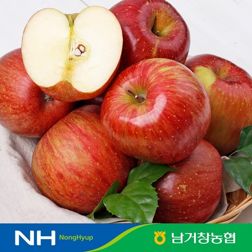 아삭달콤한 거창 꿀사과 못난이사과 2.5kg(중과)9과-12과 내외 부사, 1개, 2.5kg