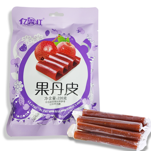 천미방 중국식품 페이롱 산사 말린 롤캔디, 220g, 1개
