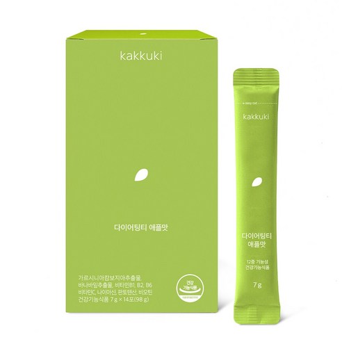 다이어팅티 애플맛 체지방 감소, 혈당케어, 비타민, 미네랄 12중 기능성 마시는 탄산 다이어트, 14회분, 1박스