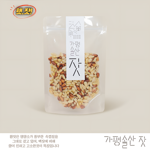 가평솔산 잣, 80g, 4개