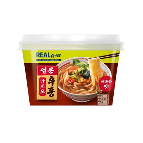 리얼 프라이스 얼큰가쓰오우동 213g x 2개, 2개, 213g
