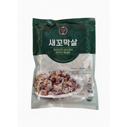 [ 25년 생산 ] 자숙새꼬막살, 1개, 1kg