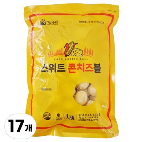 떡안애 스위트 콘치즈볼 17kg (1kgX17개)