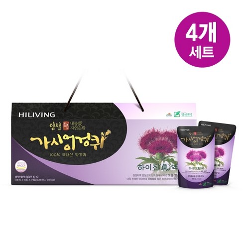 임실 가시엉겅퀴 하이진액 4박스 / 간건강 / 하이리빙, 3L, 120개