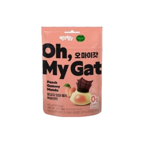 비비고 탱글탱글 오마이갓 왕교자 모양 젤리 복숭아맛
