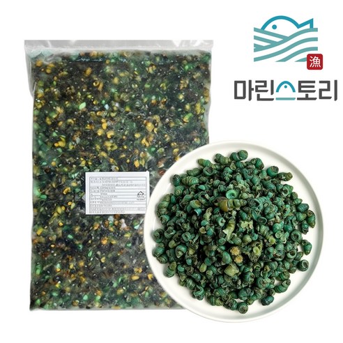 다슬기살 다슬기 올갱이 깐다슬기 고디 냉동대슬기살, 2개, 700g