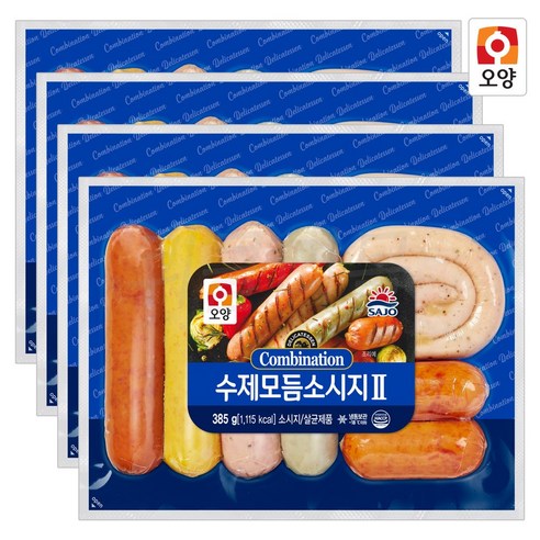 [현대프리마켓] 사조오양 수제 모듬 소시지 385g x 4개