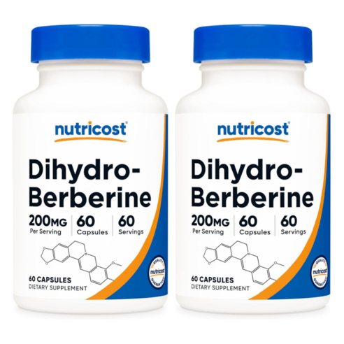 뉴트리코스트 디하이드로 베르베린 200mg 60캡슐 2개 베리베린 버베린 Berberine