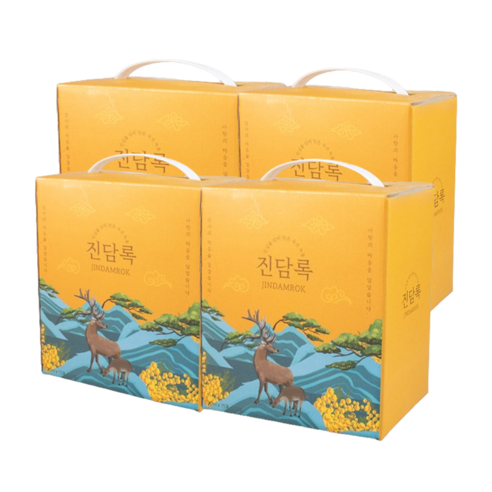 진담록 분골 유아 어린이녹용 진액 배즙, 4박스, 60g