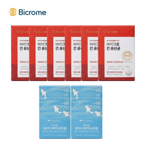 바이크롬 간 유산균 + 피치약사 고함량 비타민C 3000 세트