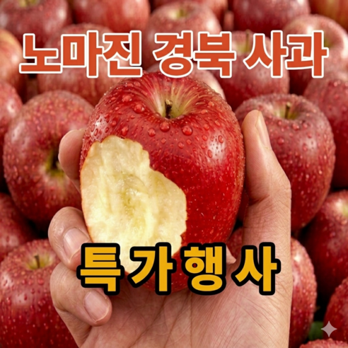 경북 꿀 사과 가정용 부사 사과