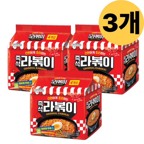팔도 즉석 라볶이 간식 봉지라면