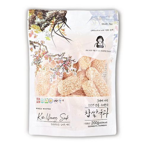 김영숙명인 찹쌀 한과 프리미엄 유과, 1개, 200g