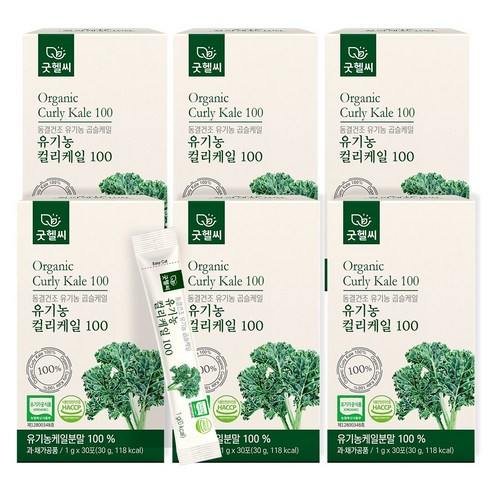 굿헬씨 유기농 컬리케일 100 동결건조 곱슬케일 분말 30포