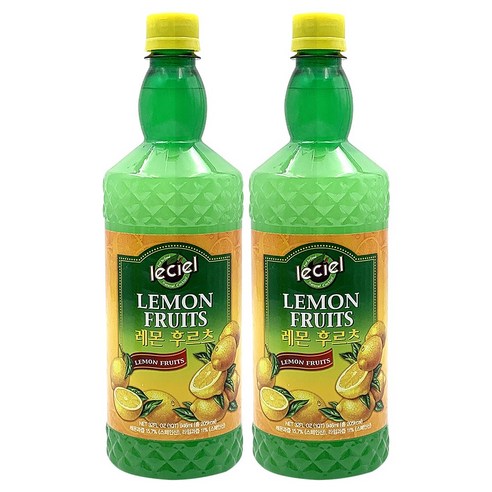 르씨엘 레몬 후르츠 쥬스 946ml 2개세트, 946ml, 2개