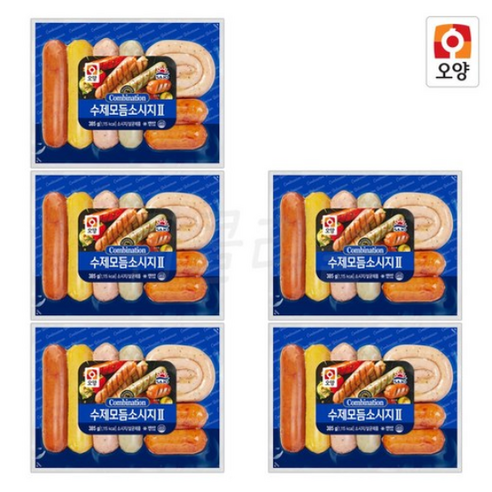 사조오양 [퀴클리몰] 수제 모듬 소시지 385g 냉동 후랑크소시지